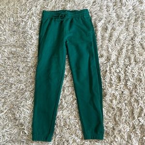 These are Aritzia Tna Cozy Fleece Boyfriend Sweatpant. Turquoise color, size S.